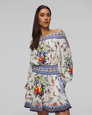 sloan off shoulder short dress