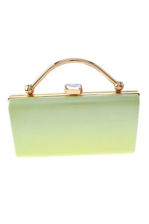 Marilyne Green Ombre Frame Clutch