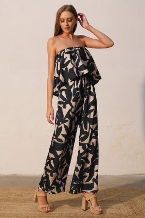 Paloma Satin Strapless Jumpsuit - coming soon - Image 3