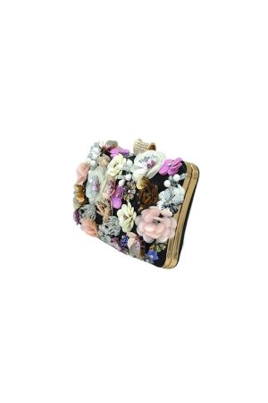 Jada Flower Clutch in black - Image 2