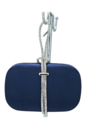 dollis Satin Bracelet Clutch in navy - Image 6