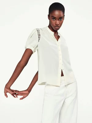 Attie Lace Insert Blouse