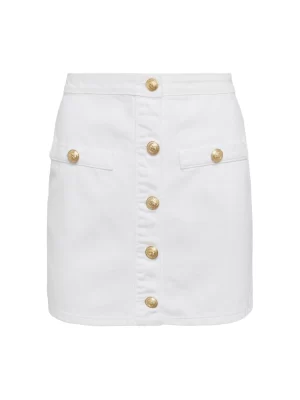 Kris Denim Mini Skirt in blanc - Image 2