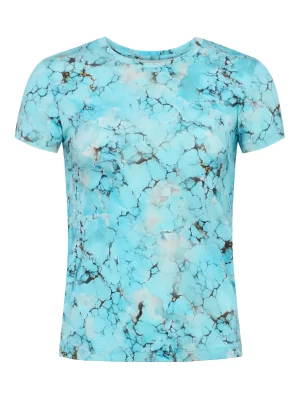 Ressi Fitted Tee in Turquoise Stone - Image 2