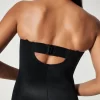 Strapless Cupped Mid-Thigh Bodysuit in black - Image 6