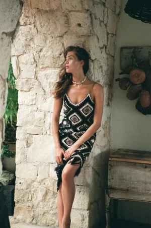 Fellows Crochet Maxi Dress