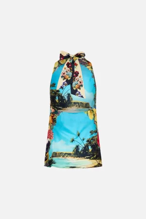 Cory cowl neck halter top - Image 2
