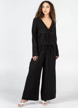 Mei Linen Wide Leg Pants