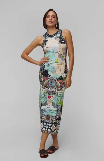 CANNON COWL NECK HALTER TOP