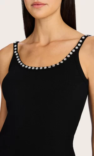 Iris Crystal Tank Top in black - coming june - Image 4