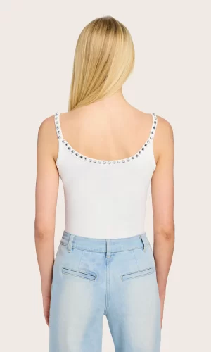 Iris Crystal Tank Top in white - coming in june - Image 6