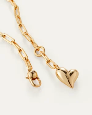 Puffy Heart Necklace in gold - coming soon - Image 3