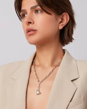 Puffy Heart Necklace in silver - coming soon