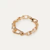 Padlock Heart Chain Bracelet in gold - Image 4