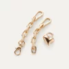 Padlock Heart Chain Bracelet in gold - Image 5