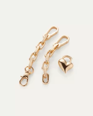 Padlock Heart Chain Bracelet in gold - coming soon - Image 5