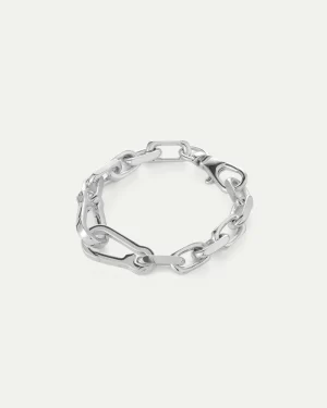 Padlock Heart Chain Bracelet in silver - coming soon - Image 4