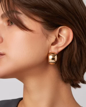 Gemma Hoop Earrings in gold - coming soon