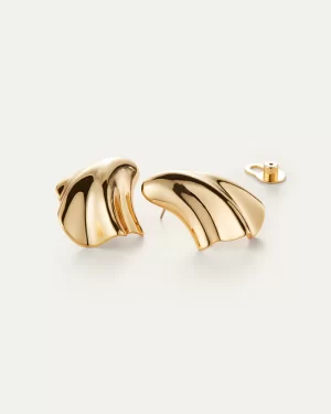 Lydia Earrings in gold - Image 3