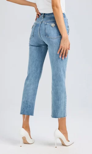 Carolyn Crystal Denim Jeans - Image 2