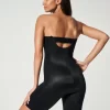 Strapless Cupped Mid-Thigh Bodysuit in black - Image 7