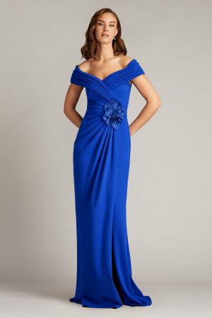 Penn Pleated Drape Gown