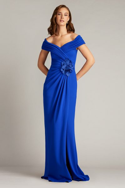 Penn Pleated Drape Gown