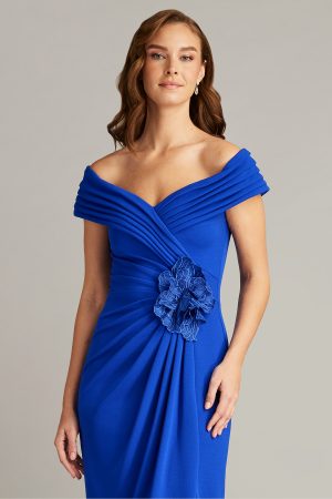 Penn Pleated Drape Gown - Image 3