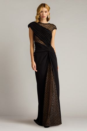 Jetta Peek-A-Boo Illusion Gown