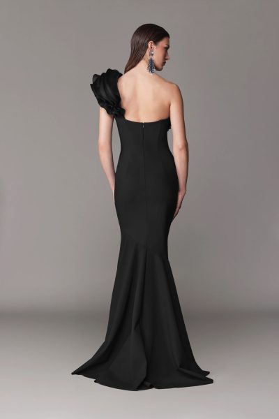 Elarra One shoulder jersey gown - coming soon - Image 2