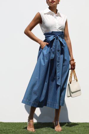Carnie Shirt Woven Midi Dress - coming soon - Image 2