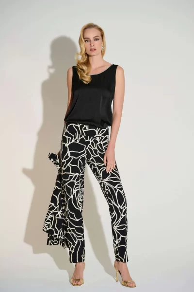 Tate Rhinestone trim top in black - Image 4