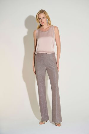 Tate Rhinestone Trim Top in Sand - Image 2