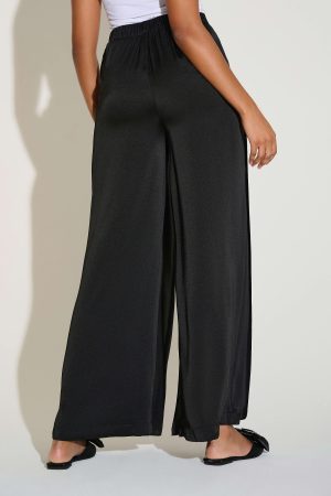 Nayeli Satin Wide Leg Pants - Image 3