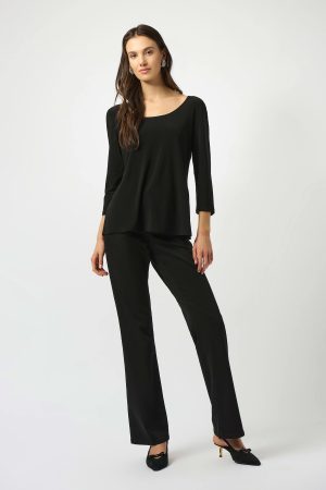 Clydie Fit & Flare Top in black - Image 4