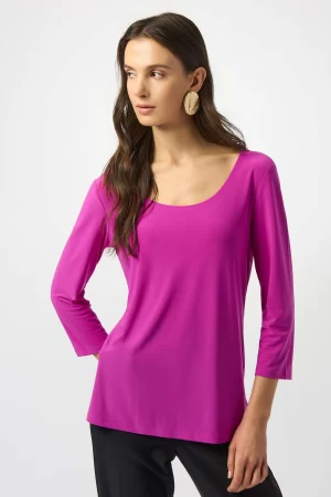 Clydie Fit & Flare Top in cosmos