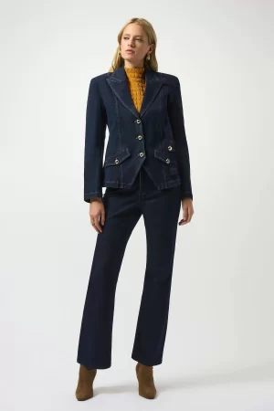 Bryony Denim Fitted Blazer - Image 3