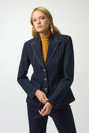 Bryony Denim Fitted Blazer - Image 6