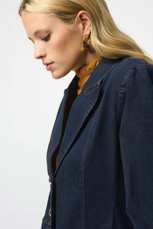Bryony Denim Fitted Blazer - Image 5