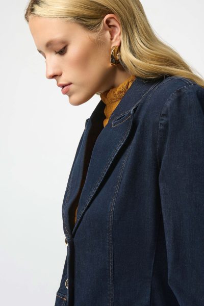 Bryony Denim Fitted Blazer - Image 5