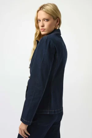 Bryony Denim Fitted Blazer - Image 4