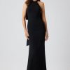 Carmen Bow Gown in black