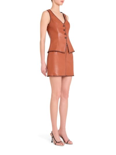 GINGER VEST IN CHESTNUT - Image 3
