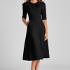 Hina Stretch Crepe Pearl Dress