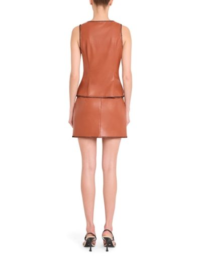 GINGER VEST IN CHESTNUT - Image 2