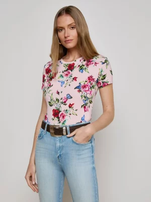 Ressi Fitted Tee in femme rose