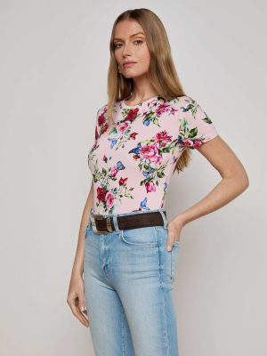 Ressi Fitted Tee in femme rose - Image 7