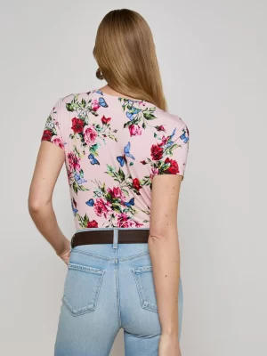 Ressi Fitted Tee in femme rose - Image 5