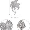 Crystal Flower brooch silver - Image 3
