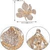 Crystal Flower Brooch gold - Image 2